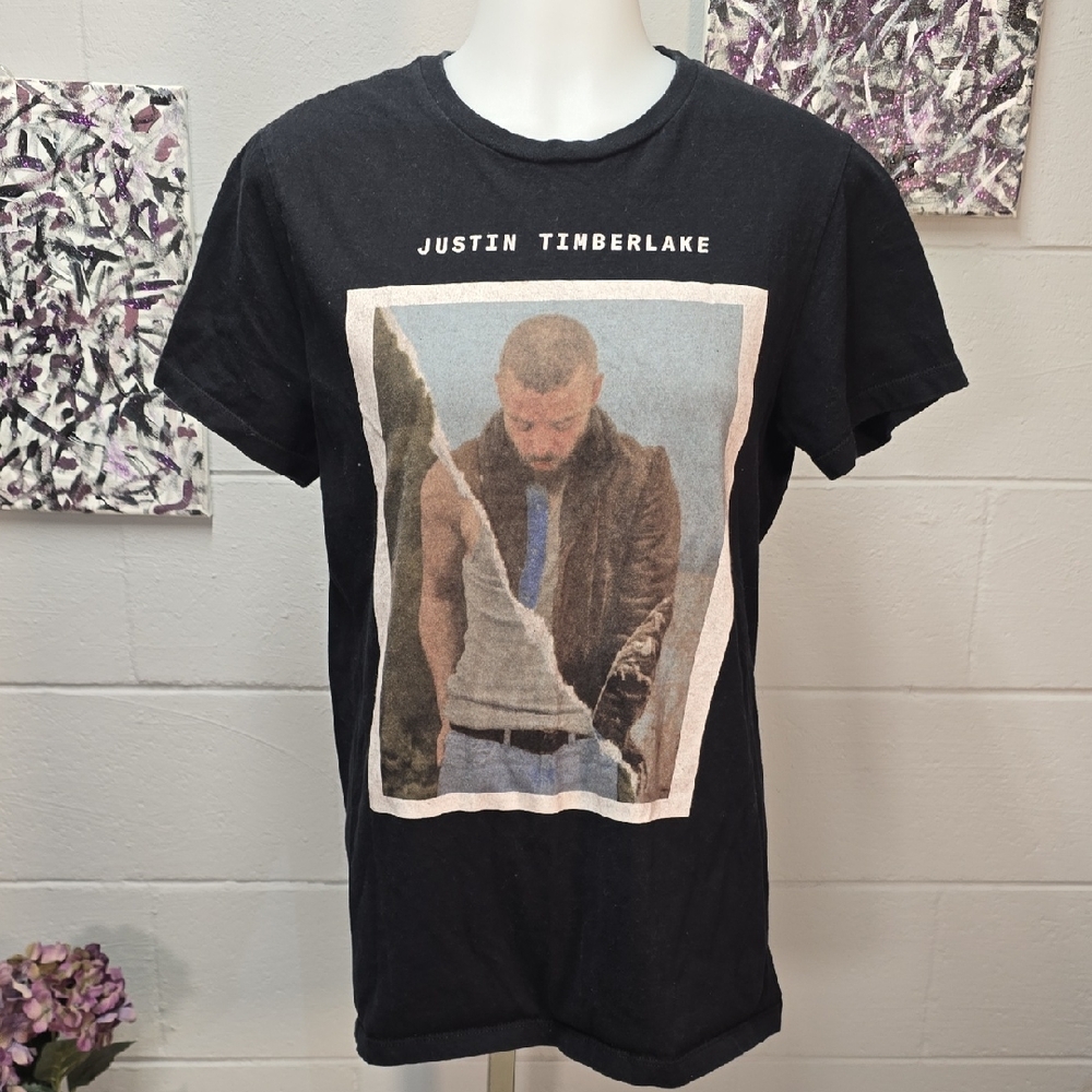 Justin Timberlake Black Graphic Tee